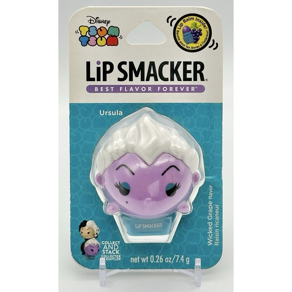 NWT Vtg Lip Smacker Disney Tsum Tsum Ursula Wicked Grape Lip Balm Collectible